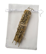 The art of smudging, or burning sage, is an ancient healing technique our ancestors used to invite positive energy into their home. For the Clarity box, we wrapped sage in lavender because of the herb’s power to relax. 