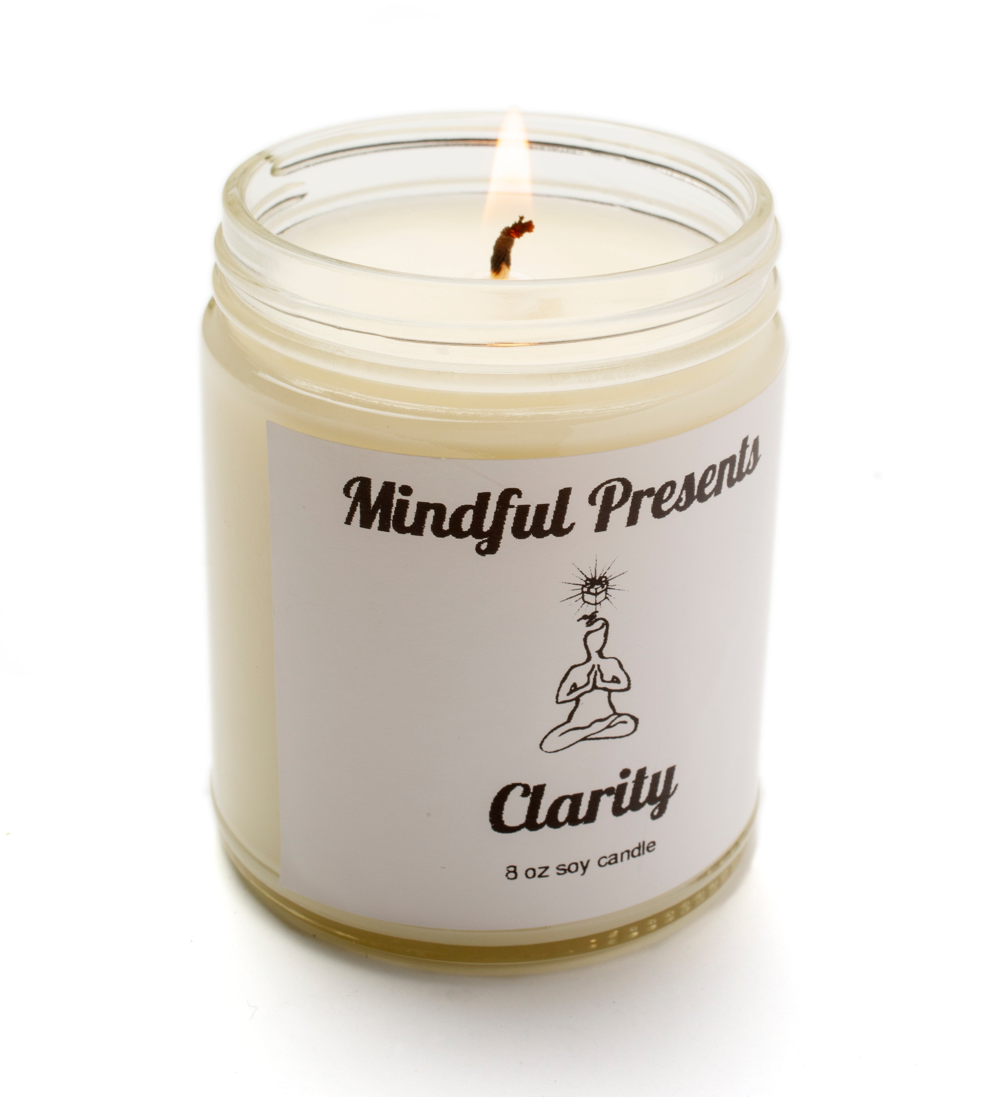 Our Clarity candle features  pure eucalyptus, wild spearmint, lavender, honey, linen paper, red cedar wood, tea tree, white orchid, vetiver and jade cactus notes. All of our candles are soy-based. 